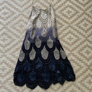 NBD sequin flapper mini dress